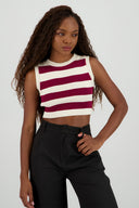 Chaleco Tejido Rayas