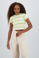 Top Tejido Suave Manga Corta