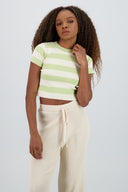 Top Tejido Suave Manga Corta