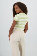 Top Tejido Suave Manga Corta