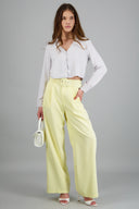 Pantalón liso cinturón