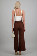 Pantalón liso cinturón