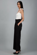 Plain Trousers with Belt