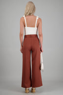 Pantalón liso cinturón