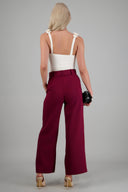 Pantalón liso cinturón
