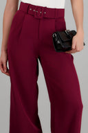 Pantalón liso cinturón