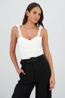 Bodysuit Liso Con Tirante Moños Hypsters