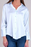 Blusa satin rayas manga larga Hypsters