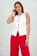 Chaleco largo sastre con botones Hypsters