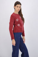 Sueter navideño copos