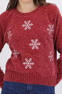 Sueter navideño copos