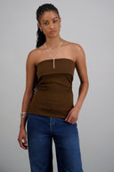 Hipsters double-neck tube top