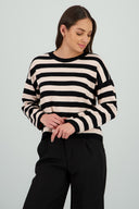 Sueter rayas tacto suave