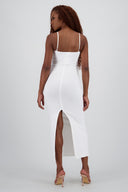 Maxi vestido bodycon liso