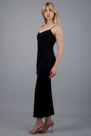 plain maxi bodycon dress