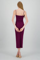 plain maxi bodycon dress