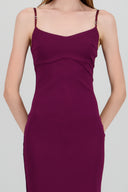 plain maxi bodycon dress