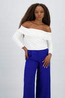 Top tejido manga larga