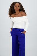 Top tejido manga larga