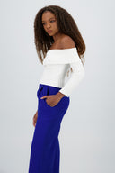 Top tejido manga larga