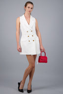 Button-down blazer dress