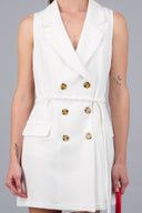 Button-down blazer dress