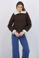 Chamarra suede peluche