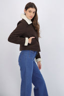 Chamarra suede peluche