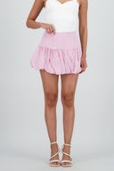 Mini falda burbuja detalle rayas