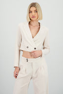 Saco espalda abirta lino