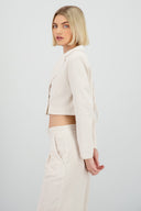 Saco espalda abirta lino