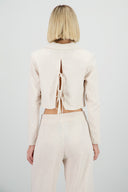 Saco espalda abirta lino