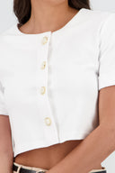 Top botones manga corta