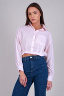 Striped shirt with glitter detail