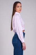 Striped shirt with glitter detail