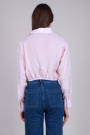 Striped shirt with glitter detail
