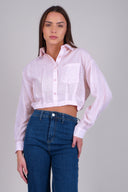 Striped shirt with glitter detail