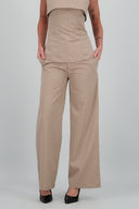 Pantalon amplio estampado tartan