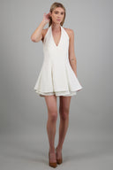 Vestido corto halter falda ampon hypsters