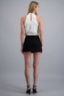 plain mini skirt