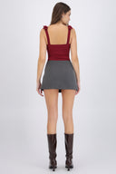 Falda mini lisa