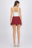 Falda mini lisa