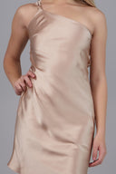 Vestido mini asimetrico espalda descubierta