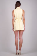 Vestido blazer con cinto tableado