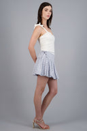 Mini falda bubble detalle cinta