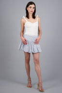 Mini falda bubble detalle cinta