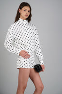 Chamarra bomber lunares