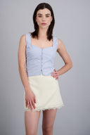 Top corto escote corazon con botones