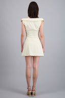 Falda corta detalle botones metalicos