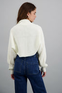 Cardigan bolero en tejido
